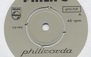 PHILICORDA sähköurut - 7" mainoslevy – Suomi 1966? - ei KK