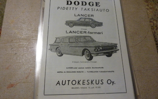 Dodge Lancer -62 mainos