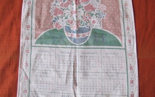 Puuvillainen seinäkalenteri 1994