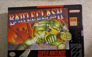 SNES 16-bit Super Nintendo " Battleclash " NTSC USA *RaRe*