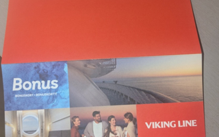 Viking Line BONUS-kortti, kaikilla reiteillä 26.4.2025 asti