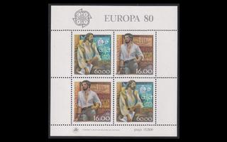 Portugali 1488-9BL29 ** Europa (1980)