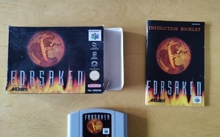 Forsaken N64 - laatikossa reikä, pahvikotelo puuttuu