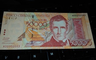 Venezuela 50000 Bolivares sn083 XF+