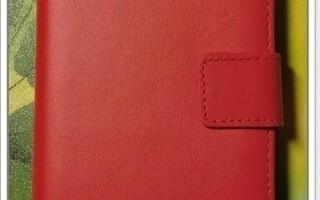 Lumia 650 - Punainen Premium lompakkokuori #22829