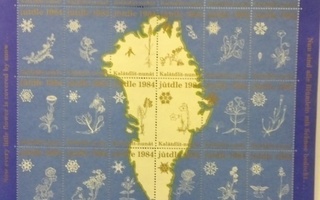 Gröönlanti joulupostimerkkiarkit v.1978 ja 1984