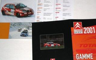 2001 Citroen Sport esite - KUIN UUSI - 32 sivua - ralli rata