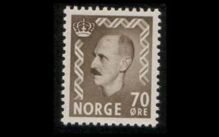 Norja 400 ** Haakon VII 70 öre (1955)