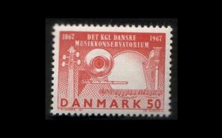 Tanska 449x ** Musiikkikonservatoria 100v x-paperi (1967)