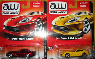 Auto World 1/64 2014 Viper SRT keltainen