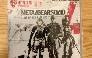 Metal Gear Solid 4 Anniversary PS3 juhlapainos + juliste