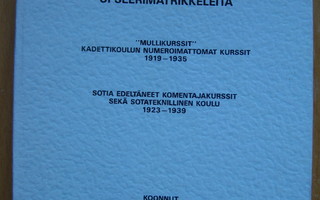 Åke Bäckström: Upseerimatrikkeleita 1919-1935 ja 1923-1939