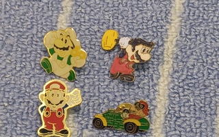 4kpl Mario Nintendo Pinssit