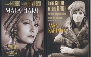 GRETA GARBO: 2 Suomi-DVD:tä – MATA HARI ja ANNA KARENINA