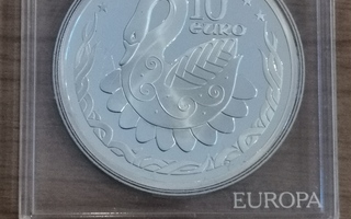 Hopearaha 10 euroa 2004 Irlanti, kolikossa hopeaa 26,16g