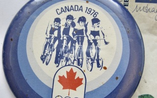 VANHA ISO Merkki USA Pyöräily Olympia 1976 Montreal Kanada