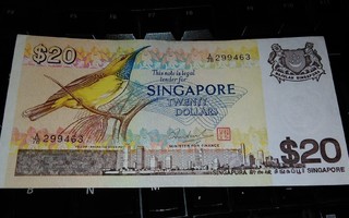 Singapore 20 Dollars 1979 sn463 XF