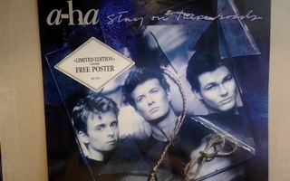 A-HA  ::  STAY ON THESE ROADS  ::  VINYYLI LP + POSTER  1988