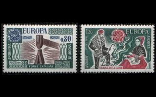 Andorra Fr 274-5 ** Europa (1976)