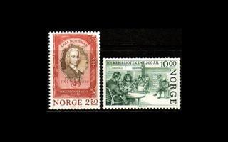 Norja 934-5 ** Deichmanin kirjasto 200v (1985)