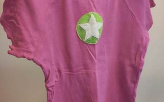 122 cm Villervalla tähti t-paita pinkki teeppari