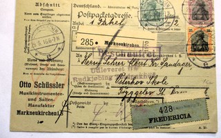 1916 Saksa osoitekortti
