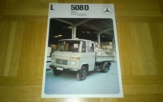 Esite Mercedes pakettiauto L 508 D, 1973