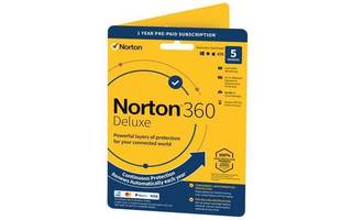 Norton 360 Deluxe (5 laitetta, 15 kk)