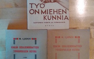 3kpl vanhoja kommunismi aiheisia kirjoja
