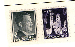 Vanhoja postimerkkejä Saksa, General Gouverm.