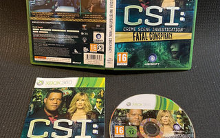 CSI Crime Scene Investigation Fatal Conspiracy XBOX 360 CiB