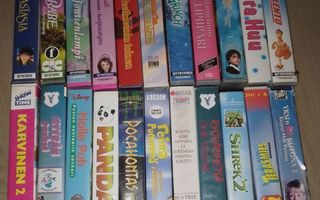 VHS Lasten elokuvia 28kpl