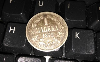 1 Markka 1872 Hopeaa