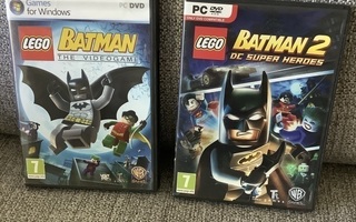 2 X LEGO BATMAN PC  (THE VIDEO GAME & DC SUPER HEROES)