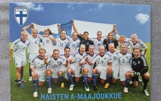 Kulkematon postikortti jalkapallon naisten A-maajoukkue
