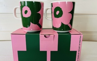 Marimekko Oiva Juhla Unikko mukit, 2,5dl, uusi