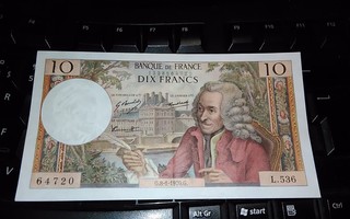 Ranska France 10 Francs 1970 sn720 XF