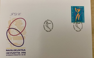 FDC 26.2.1996 NAISLIIKUNTAA 100 VUOTTA