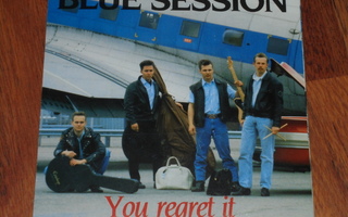 7" BLUE SESSION - You Regret It - single 1990 rockabilly NM