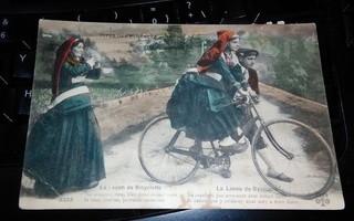 Polkupyörä Kauniit Naiset v.1913 PK46 ALE!