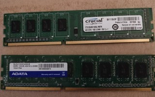 4+4gb ddr3 pöytäkoneeseen eipk