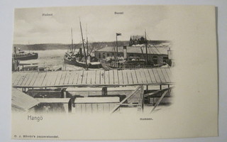 VANHA Postikortti Hanko Laiva HUIPPUKUNTO ennen-1905