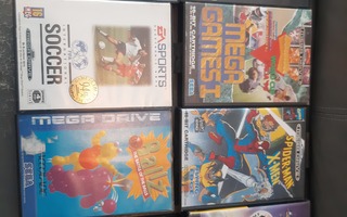 8 kpl Sega Mega Drive pelejä