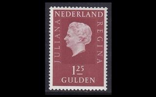 Alankomaat 911 ** Käyttösarja Juliana 1.25 G (1969)