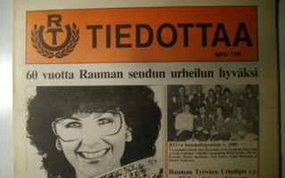 Rauman Työväen Urheilijat tiedottaa Nro 1/1989 (28.12)