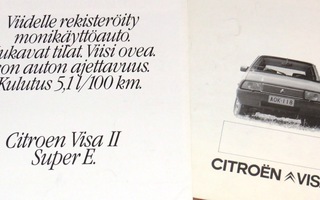 1981 Citroen Visa II Super E esite - VALTAVA - suomalainen
