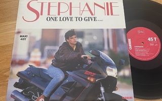 Stephanie – One Love To Give (Remix 12" maxi-single)