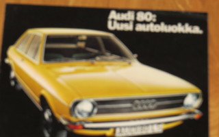 1972 Audi 80 esite - KUIN UUSI - suomalainen