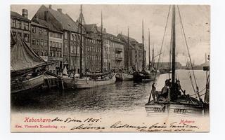 Kööpenhamina / Köpenhamn - Nyhavn - kulk. 1905