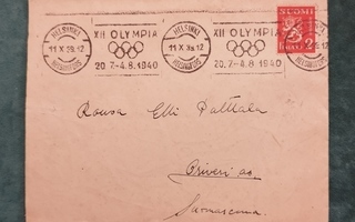 Olympialaisten kirjekuori 1939